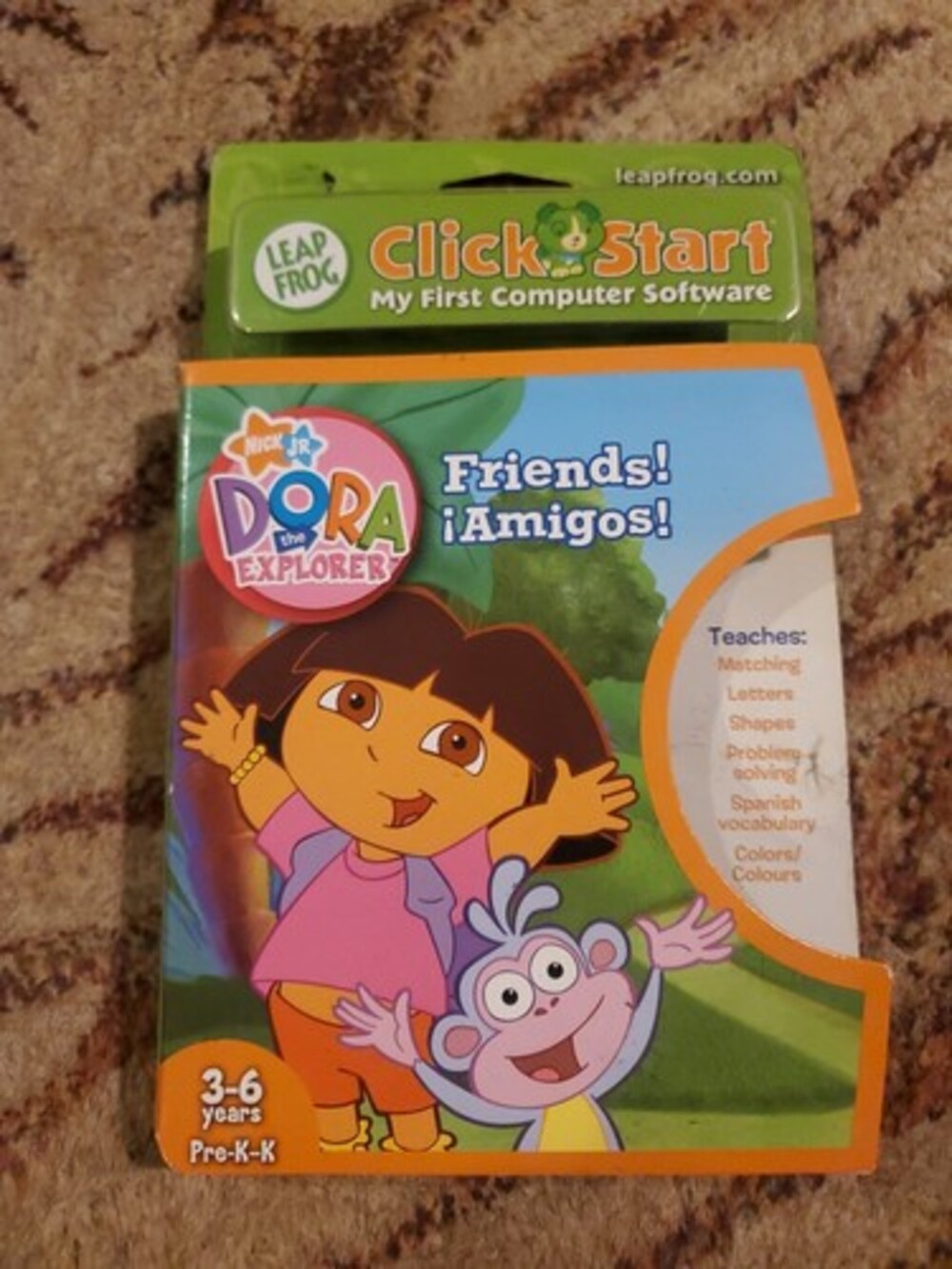 Leapfrog Clickstart My First Computer Software: Dora the Explorer Friends NEW